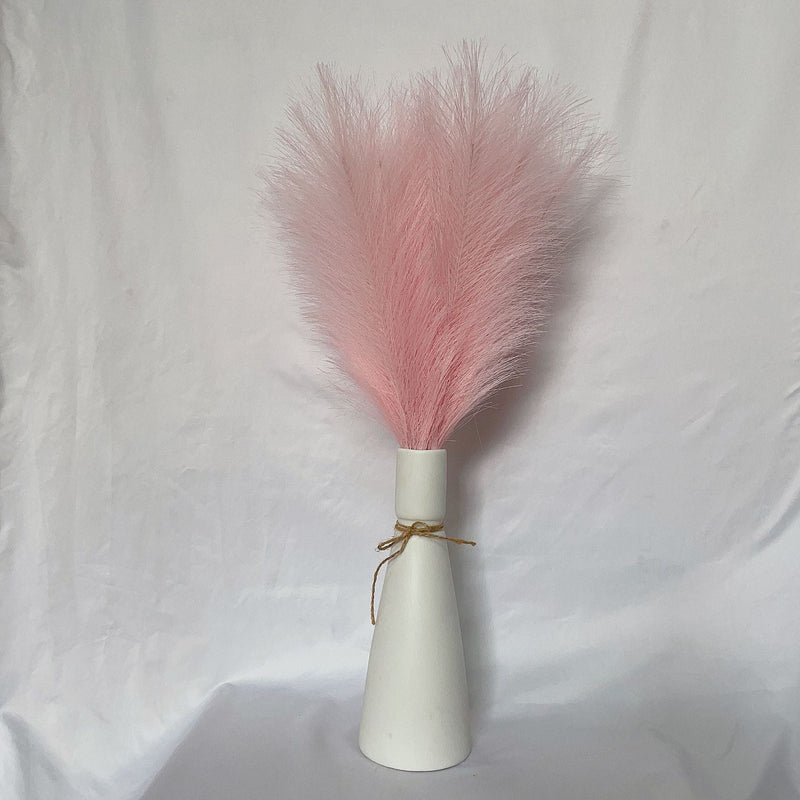 21 Inch Pampas Grass Stems 10 Pcs Fluffy Lifelike Artificial Faux Plant Bulk