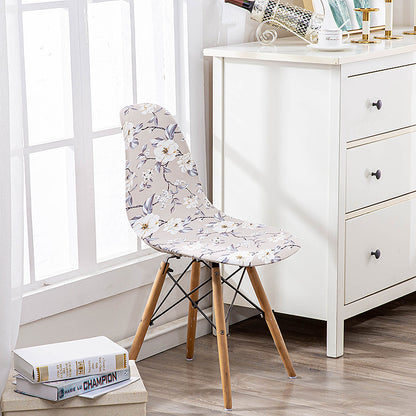 Bulk 2 Pcs Elasticity Shell Chair Covers Irregular Pattern for Restaurant and Living Room Decoration Wholesale