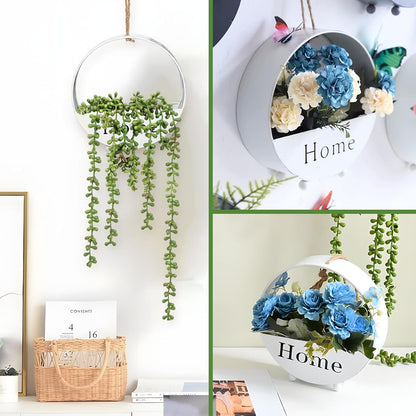 Bulk Hanging Planter Pots Iron Indoor Outdoor Flower Pots for Wall Desktop Home Decoration Wholesale