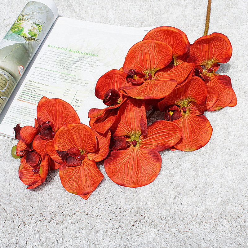 37 Inch Phalaenopsis Orchid Artificial Flowers Bulk Long Stem Vintage Fall Wedding Centerpiece Crafts