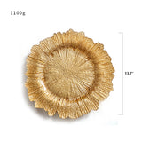Bulk 13.7 Inch Round Reef Charger Plates for Wedding Party Decoration Wholesale