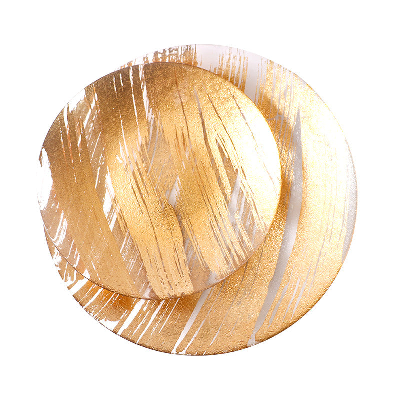 Bulk Round Glass Charger Plates for Wedding Party Event Tabletop Decor Wholesale