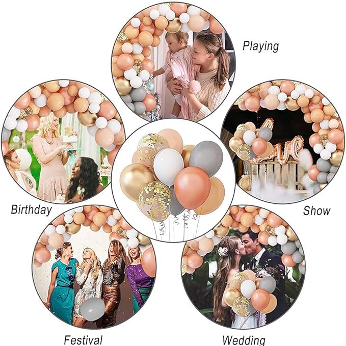 Bulk Latex Balloon Set DIY for Wedding Baby Shower Birthday Party Supplies Backdrop Venue Arch Decor Wholesale
