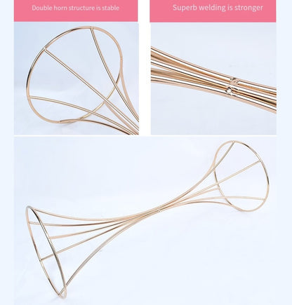 Premium Ornate Metal Floral Vase Centerpiece Rust Resistant Wedding Banquet Decor Hollow Out Anniversary Ceremony Table Settings