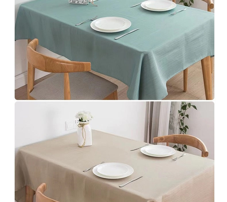 Bulk Rectangle Tablecloth Waterproof Fabric Decorative Table Cover for Dining Kitchen Wholesale