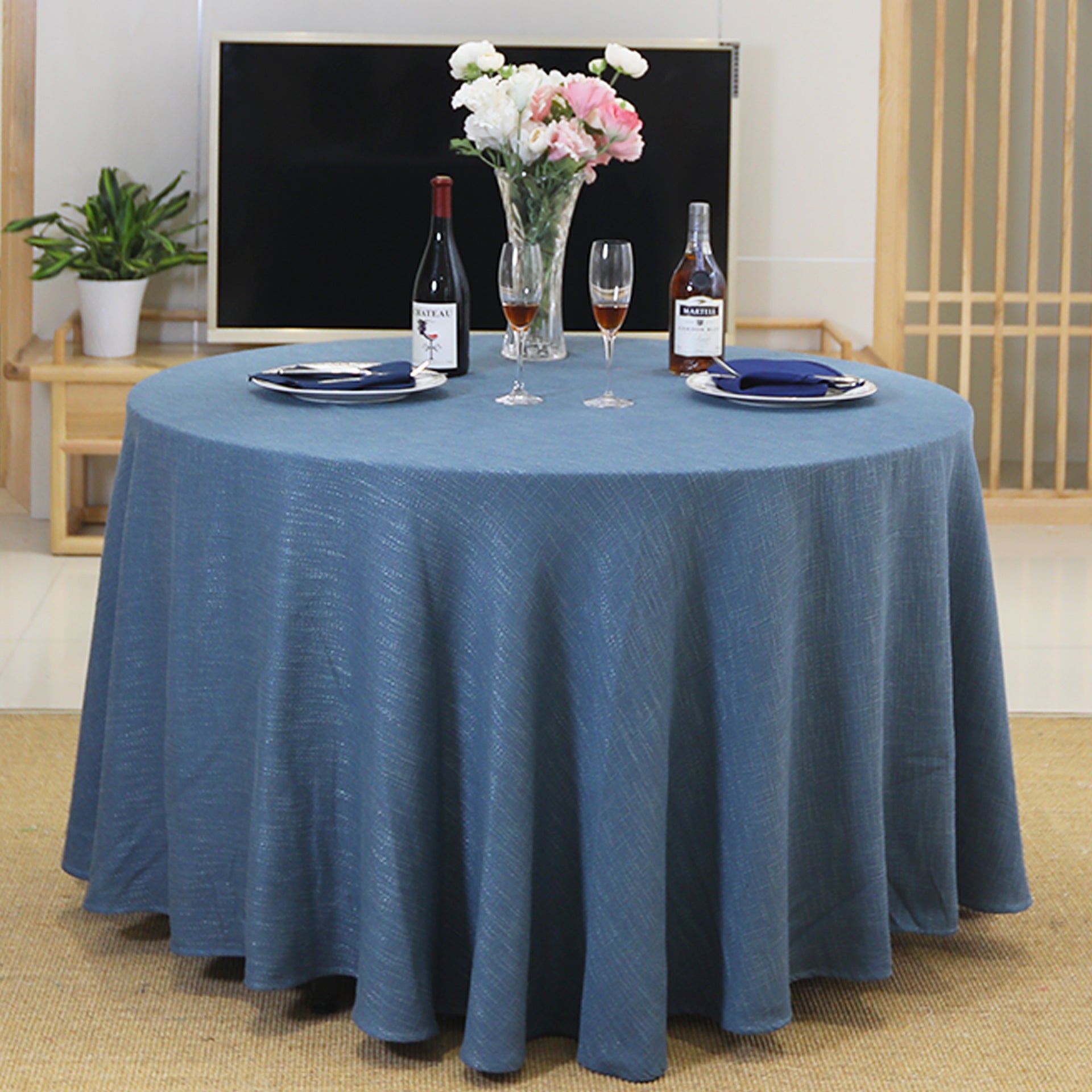 Bulk from 2 sqm Custom Hotel & Family Tablecloth - Square & Round Cotton & Linen Table Skirts Wholesale