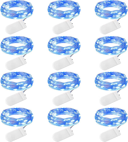 Bulk 12 Pack 6.56 ft 20 LED Battery Operated Fairy Lights for DIY Crafts Wedding Centerpieces Party Bedroom and Christmas Decorations Wholesale