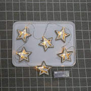 67" LED String Lights Bulk Set with Star, Xmas Tree, Heart Shapes for Holiday Decoration