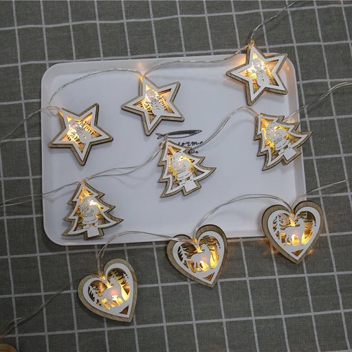 67" LED String Lights Bulk Set with Star, Xmas Tree, Heart Shapes for Holiday Decoration