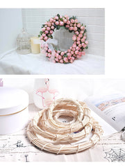 White Wicker Wreath Frame 12 Inch Bulk DIY Craft Accessories