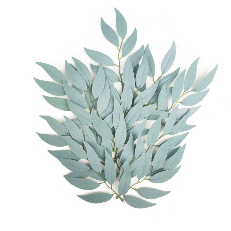 100 Pcs Artificial Willow Leaves for Crafts Wedding Decoration Bulk Pack