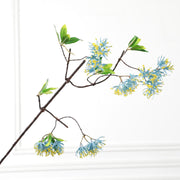 Artificial Cherry Blossom Branches 22 Inch 10 Pcs Green Silk Snow Cherry Tree Stems for Home Decor
