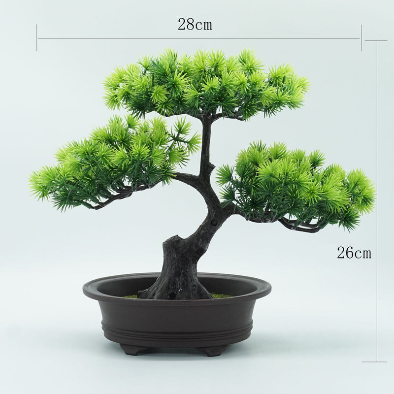 12 Inch Artificial Bonsai Pine Tree Potted Plant 9 Inch 12 Styles Bulk Wholesale