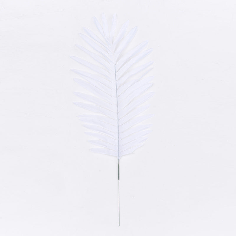 18 Inch Artificial Palm Leaves 10 Pcs Faux Palm Fronds Tropical Greenery Plants Bulk