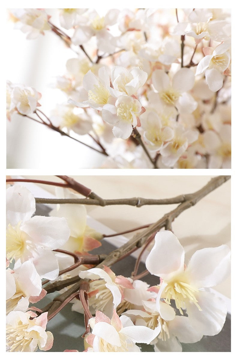15 Inch Cherry Blossom Stems 10 Pcs Pink Silk Artificial Flowers Bulk
