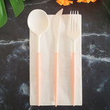 Bulk 3 Pcs Disposable Silverware Set Plastic Forks Spoons Knives Set for Party Wholesale