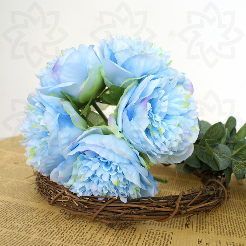 11.8 Inch Artificial Silk Peonies Bouquet, 10 Pcs Faux Peony Flowers Bulk Wholesale