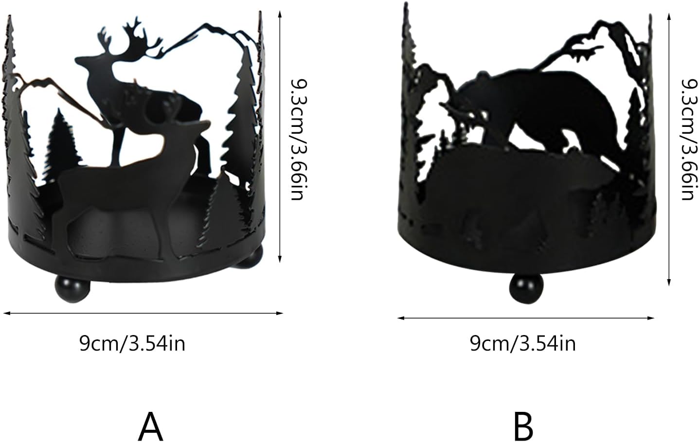 Bulk Christmas Scented Candle Holder with Iron Stand Creative Centerpiece for Dining Table Versatile Holiday Home Decor Wholesale