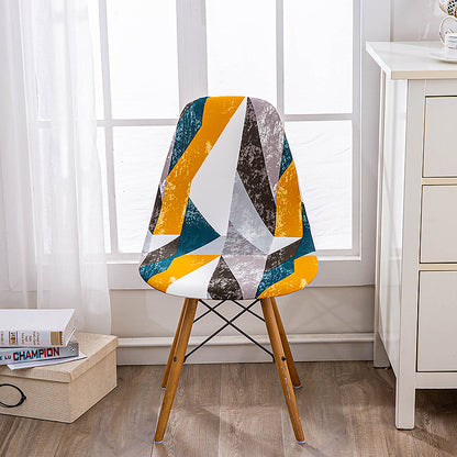 Bulk 2 Pcs Elasticity Shell Chair Covers Irregular Pattern for Restaurant and Living Room Decoration Wholesale