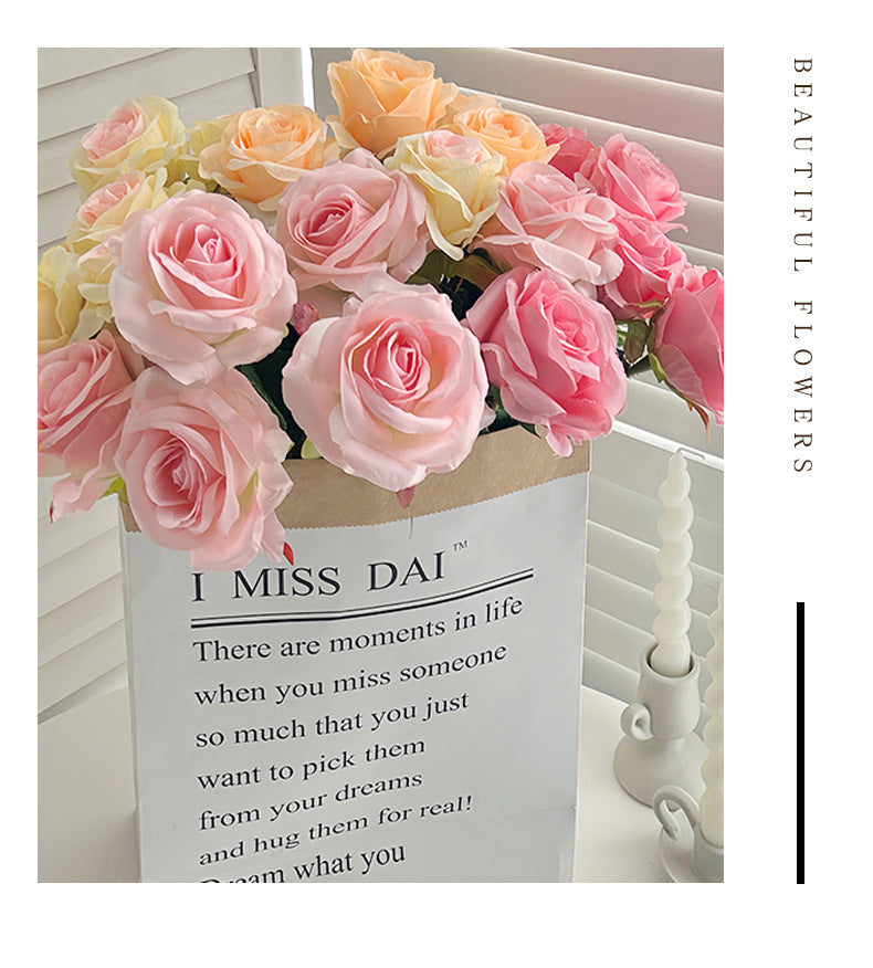 Event Artificial Rose Stems, 20in Single-Stem Roses for Venue Styling, Multiple Colors