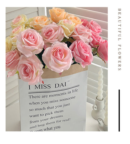 Event Artificial Rose Stems, 20in Single-Stem Roses for Venue Styling, Multiple Colors