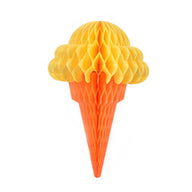 Bulk 10 Pcs Ice Cream Honeycomb Ball Backdrop Streamers Perfect for Birthday Parties Holiday Celebrations Hawaiian Weddings and Summer Decor Wholesale