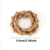 12 -Pack Handmade Jute Napkin Rings with 3 - Ring Design