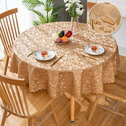 Bulk 2 Pcs PVC Round Tablecloths Waterproof Oilcloth Table Cover Wholesale