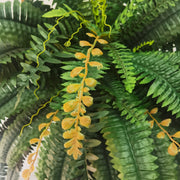 Artificial Fern Plants 10 Pcs Large UV Resistant Outdoor Silk Ferns Realistic Green Leaves