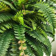 Artificial Fern Plants 10 Pcs Large UV Resistant Outdoor Silk Ferns Realistic Green Leaves