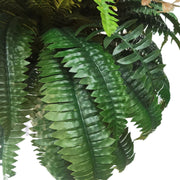 Artificial Fern Plants 10 Pcs Large UV Resistant Outdoor Silk Ferns Realistic Green Leaves