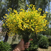 8 Bundles Artificial Flowers UV Resistant Outdoor Plants for Garden Porch Hanging Planters