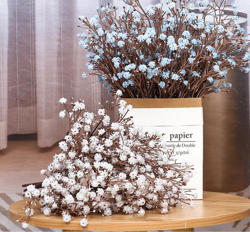 Baby’s Breath Artificial Bush Plants 10 Pcs UV Resistant for Outdoor Indoor Decor
