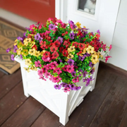 20 Bundles Artificial Flowers for Outdoor Home Decor, Spring Fall Seasonal, Silk Fake Plants
