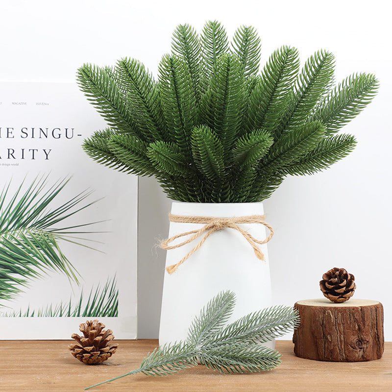 50 Pcs Artificial Christmas Pine Picks Greenery Filler for Tree and Urn Holiday Decor