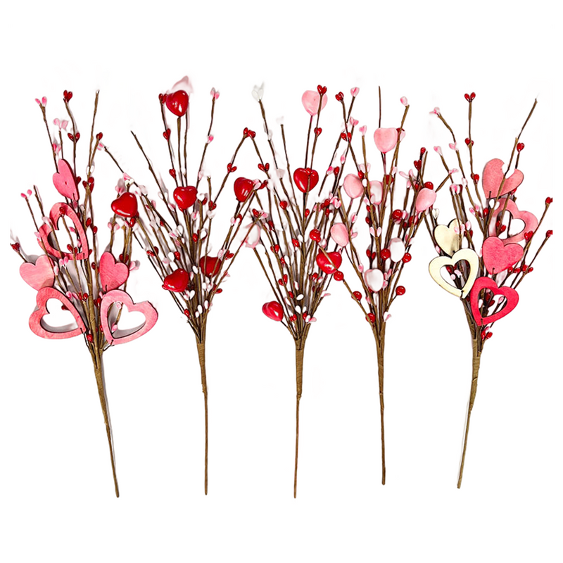 20 Pcs Artificial Flower Picks for Valentine's Day Bulk Wholesale