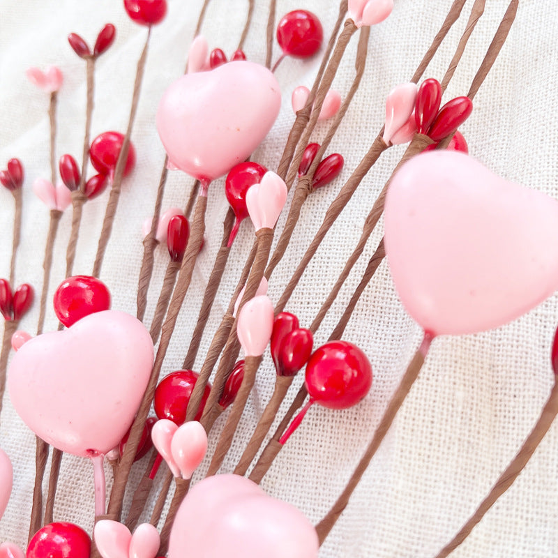 20 Pcs Artificial Flower Picks for Valentine's Day Bulk Wholesale
