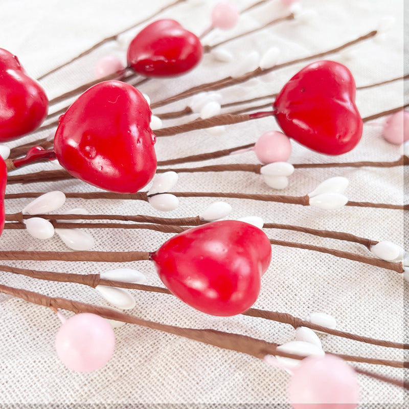 20 Pcs Artificial Flower Picks for Valentine's Day Bulk Wholesale