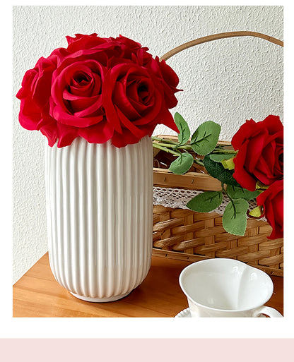 Event Artificial Rose Stems, 20in Single-Stem Roses for Venue Styling, Multiple Colors