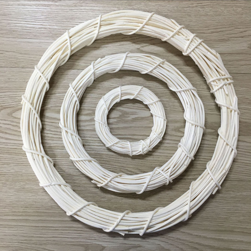 2 Pack Rattan Wreath Frames for DIY Crafts, Colorful, Bulk Wholesale