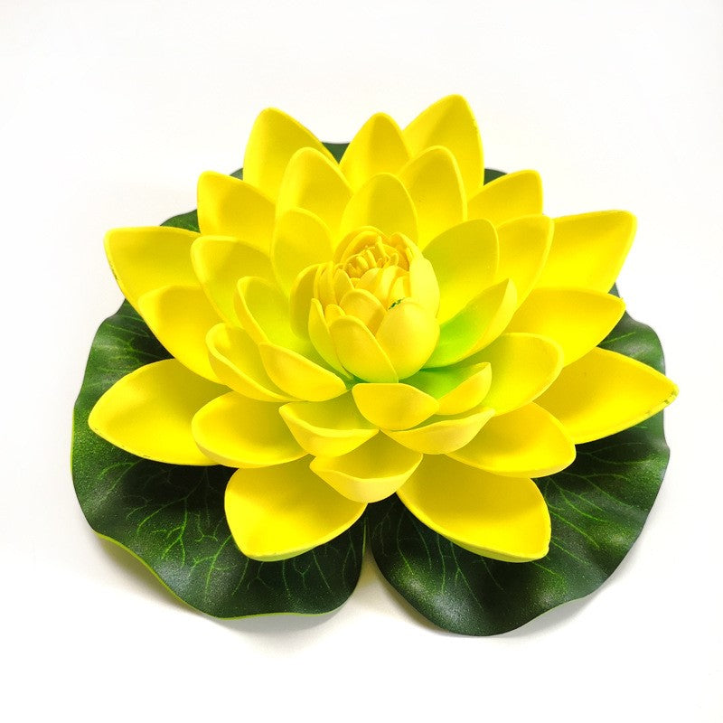 7 Inch Artificial Lily Lotus Floating Pads for Ponds, Bulk Quantity, Outdoor Use