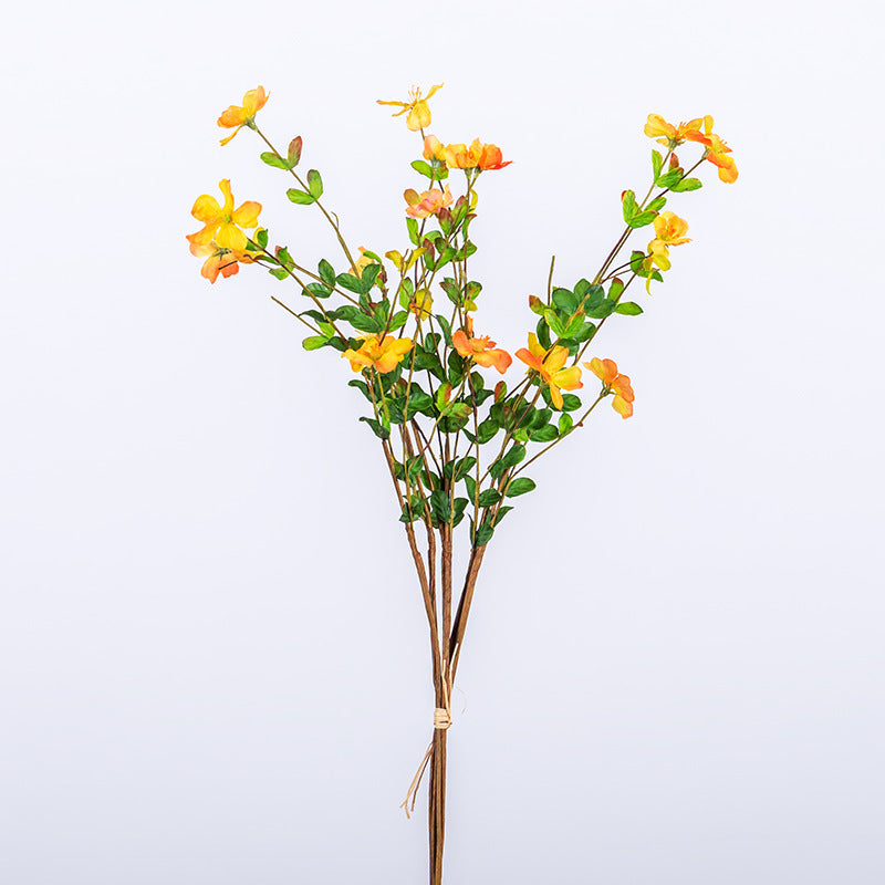 18-Bloom Wildflower Bouquet in Silk-Like Fabric, 20" Long, Perfect for Weddings, Home Decor, and Events