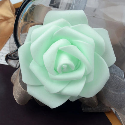 Wedding Floral Backdrop Artificial Foam Rose Heads - 2.7" DIY Craft Decor for Venue Styling