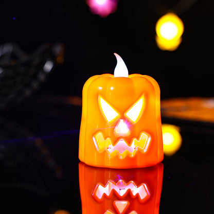 Halloween Decor LED Flameless Tealight Candles for Tables Windows and More Perfect for Parties and Events