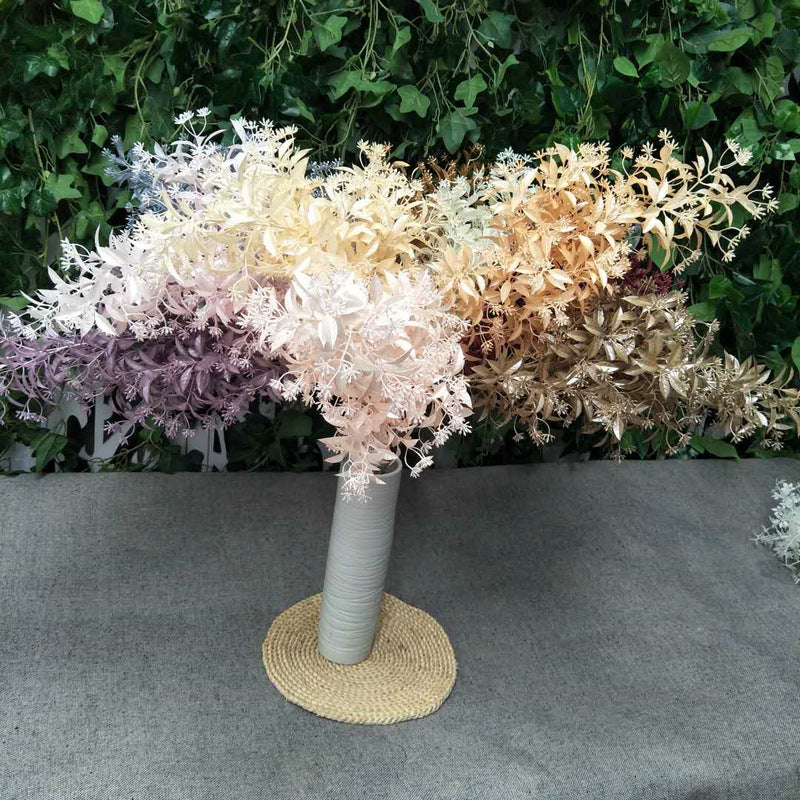 Artificial Hibiscus Mist Spray Single Stem Plant, Plastic Floral Decor for Weddings, Home, and Commercial Spaces