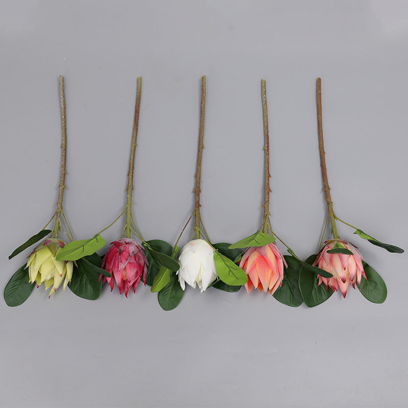 21 Inch Faux Protea Stems 10 Pcs Artificial Silk Flowers Bulk Arrangement