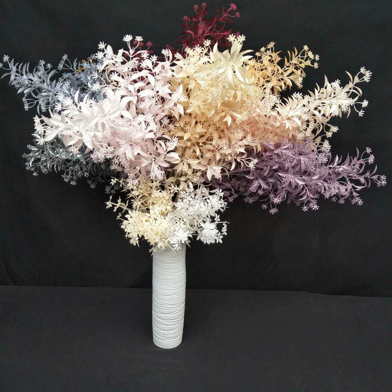 Artificial Hibiscus Mist Spray Single Stem Plant, Plastic Floral Decor for Weddings, Home, and Commercial Spaces