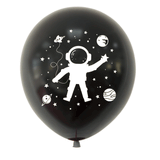 Space Astronaut Latex Balloons - 10 Pack | Space Theme Birthday Party Decorations