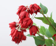January Birth Flower Snowdrop Artificial Silk Flower Stem Bulk Wholesale 10 Pcs