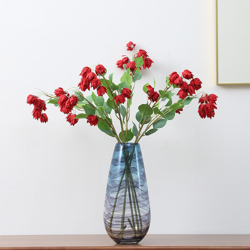 January Birth Flower Snowdrop Artificial Silk Flower Stem Bulk Wholesale 10 Pcs